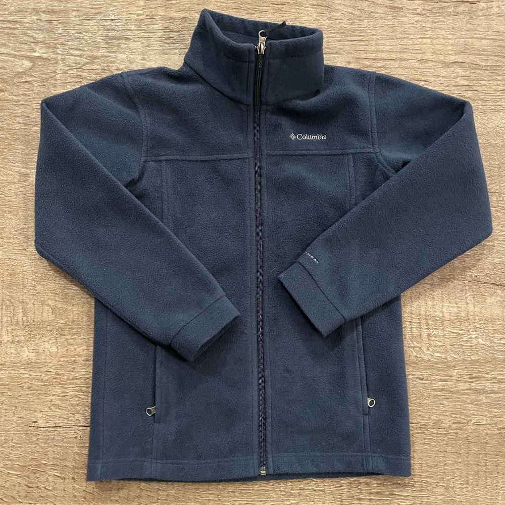 Columbia Navy Fleece Jacket with Omni-heat - Size M (10/12)